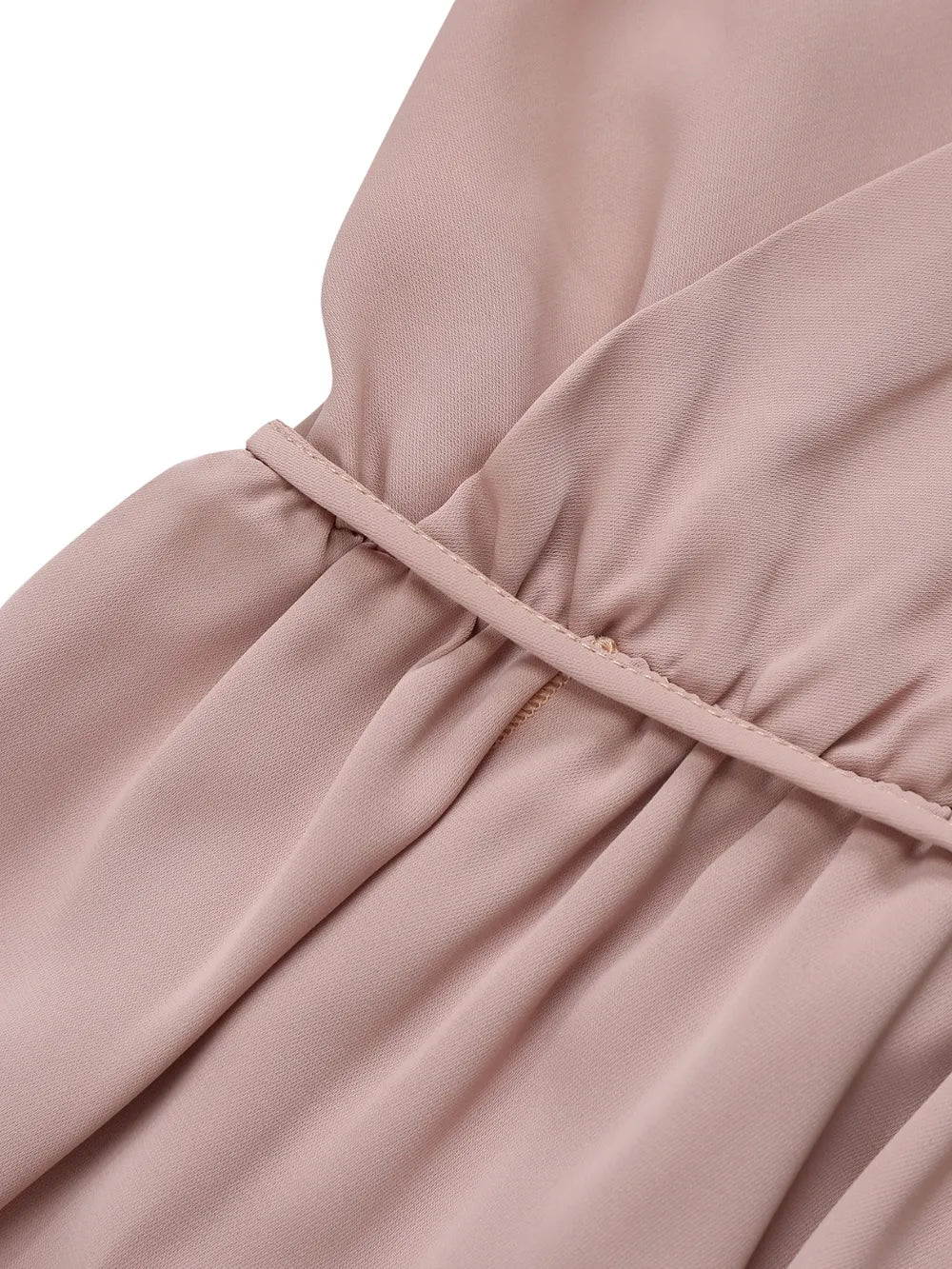 Pale blush midi cami dress styled for summer
