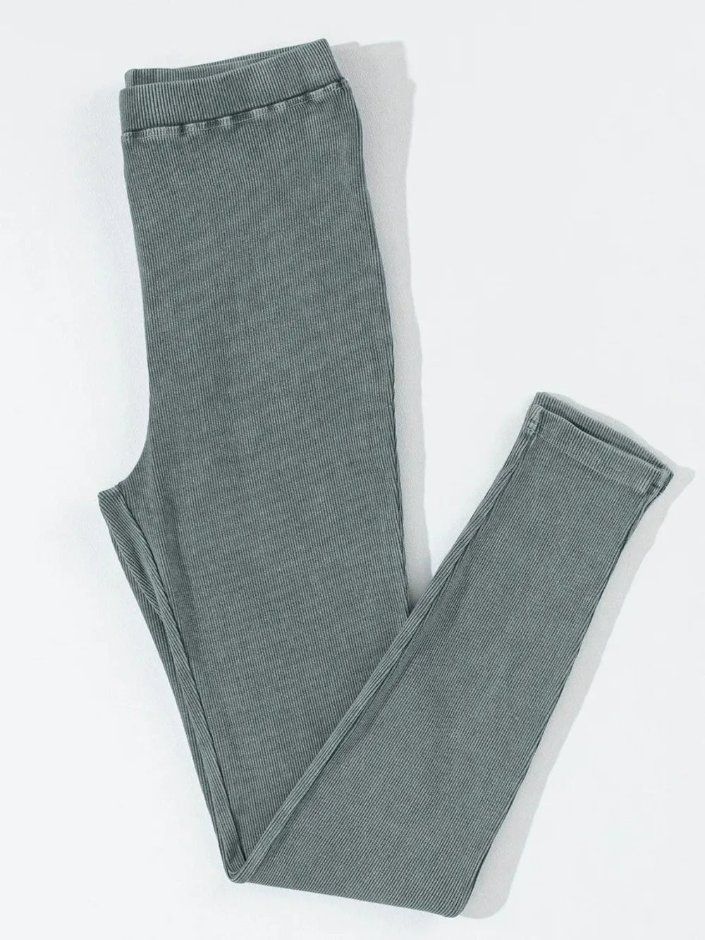 Ribbed leggings back view showing fit