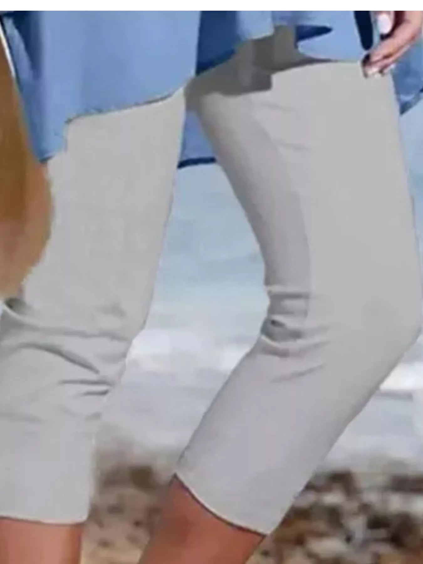 Casual leggings waistband close up