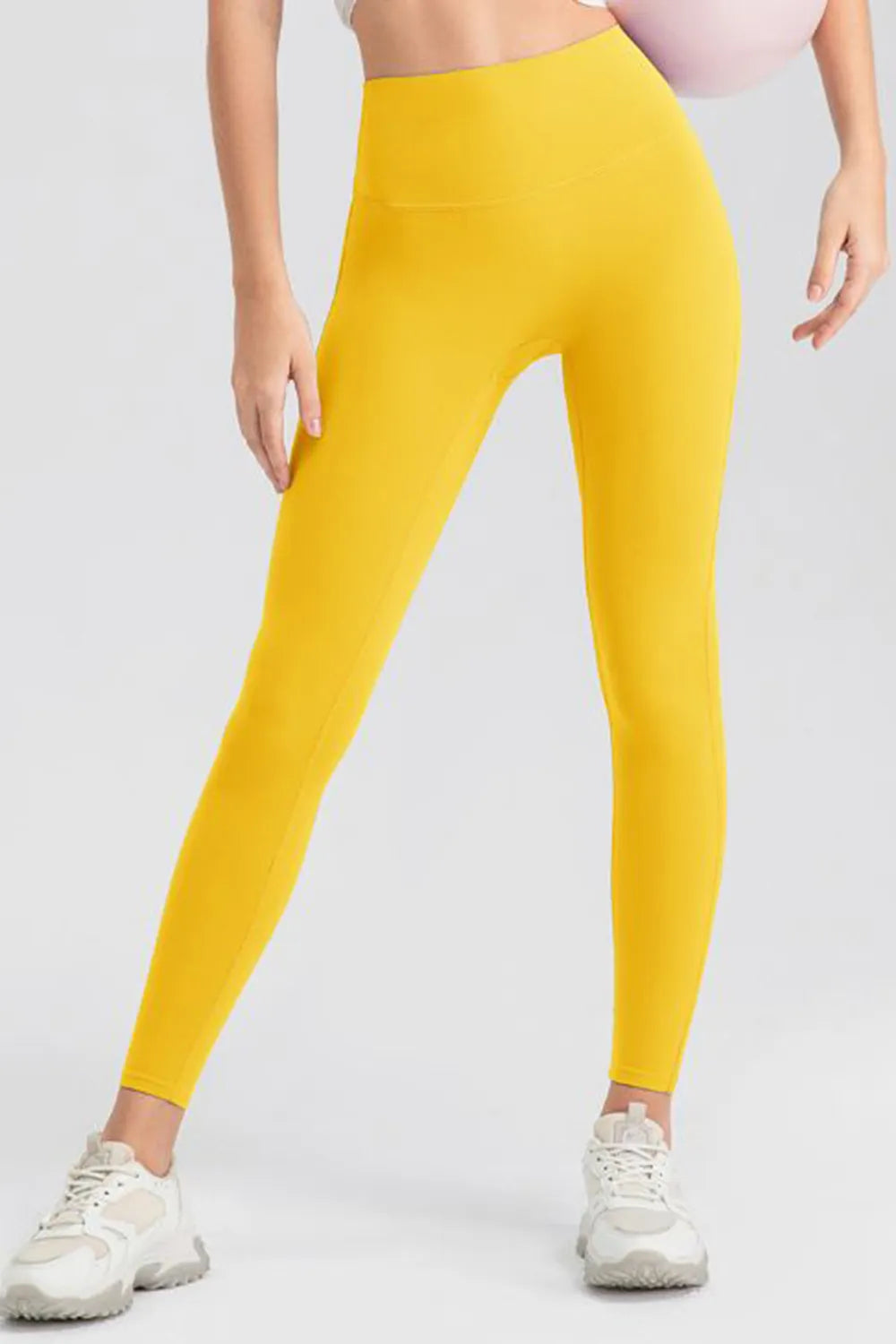 High waist skinny active pants seam and fit detail