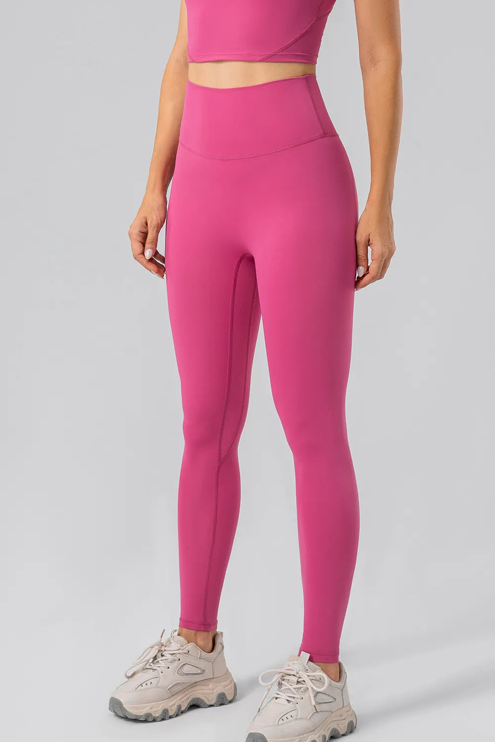 Womens workout leggings side profile